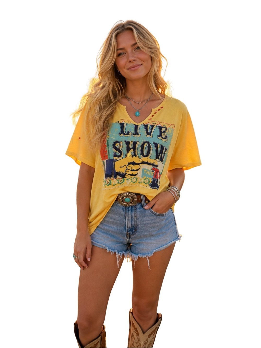 Double D Ranch Live Show Graphic Tee Size Small Relaxed Fit Western State Fair